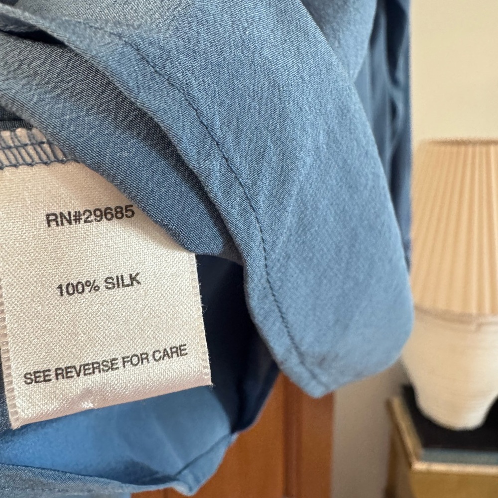 Pendleton Blue Double-Breasted Blouse - image 7